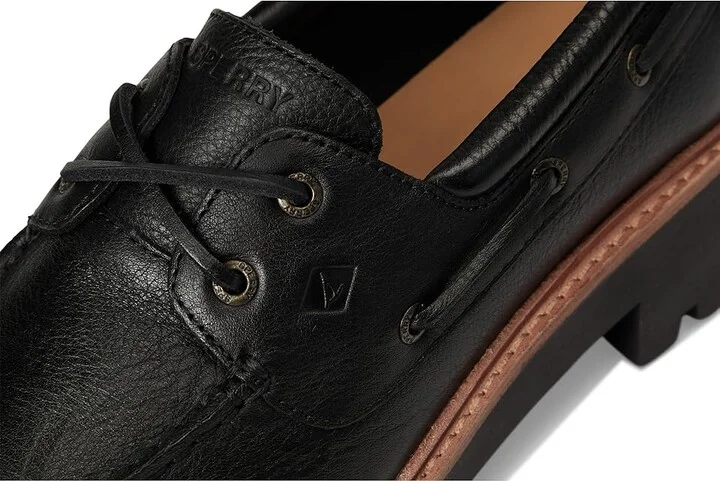 Sperry Ao 2 Eye Lug Women's Shoes Black : 11 M (B), Leather - Image 7