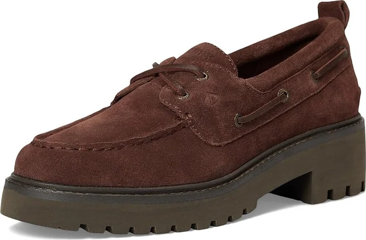 Sperry Ao 2 Eye Lug Women's Shoes Dark Choco : 8 M (B), Leather - Image 5