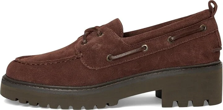 Sperry Ao 2 Eye Lug Women's Shoes Dark Choco : 8 M (B), Leather - Image 6