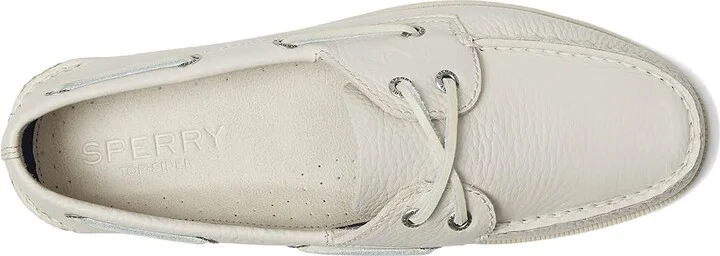 Sperry AO 2 Eye Men's Shoes White : 9 W (EE), Leather - Image 2