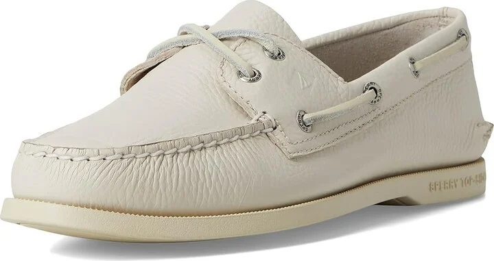 Sperry AO 2 Eye Men's Shoes White : 9 W (EE), Leather - Image 5