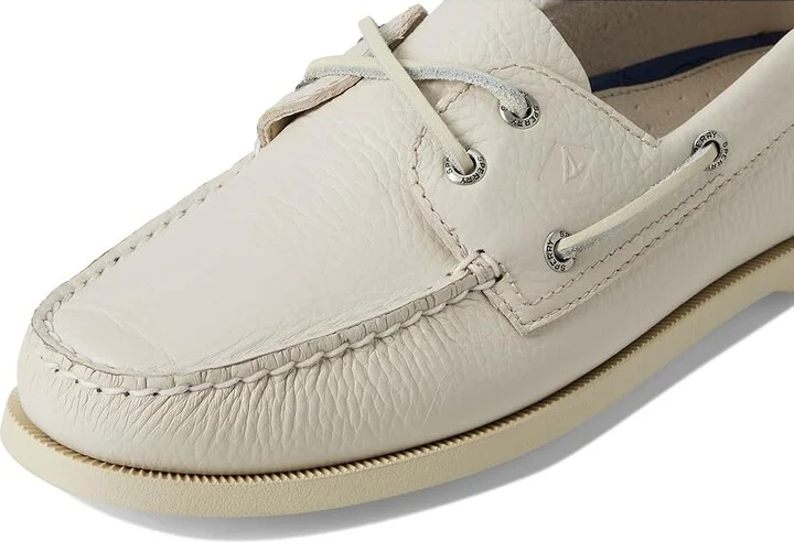 Sperry AO 2 Eye Men's Shoes White : 9 W (EE), Leather - Image 7