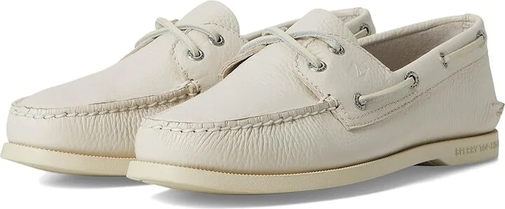 Sperry AO 2 Eye Men's Shoes White : 9 W (EE), Leather