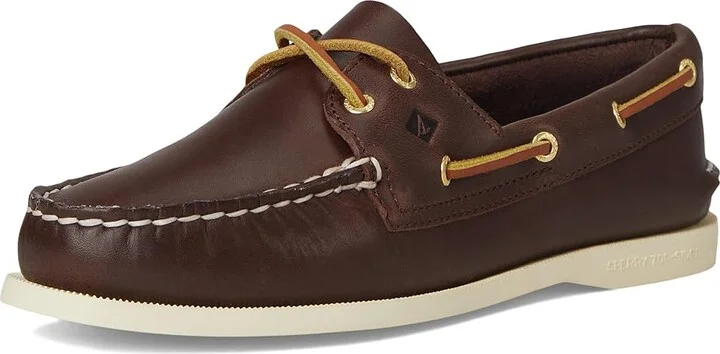 Sperry AO 2 Eye Women's Flat Shoes Brown : 6.5 M (B), Leather - Image 5