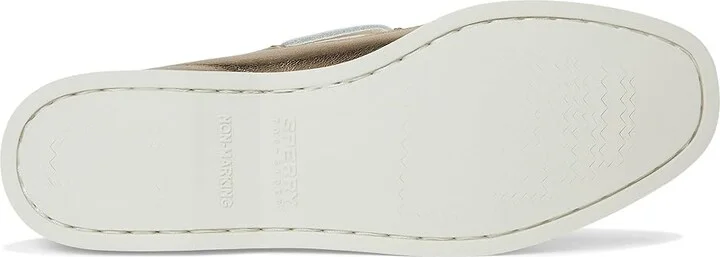 Sperry AO 2 Eye Women's Flat Shoes Gold : 6.5 M (B), Leather - Image 3