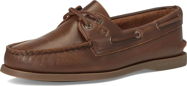 Sperry AO 2 Eye Women's Flat Shoes Medium Brown : 8 M (B), Leather - Image 5