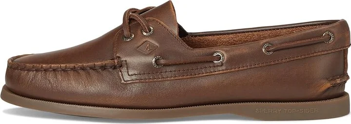 Sperry AO 2 Eye Women's Flat Shoes Medium Brown : 8 M (B), Leather - Image 6