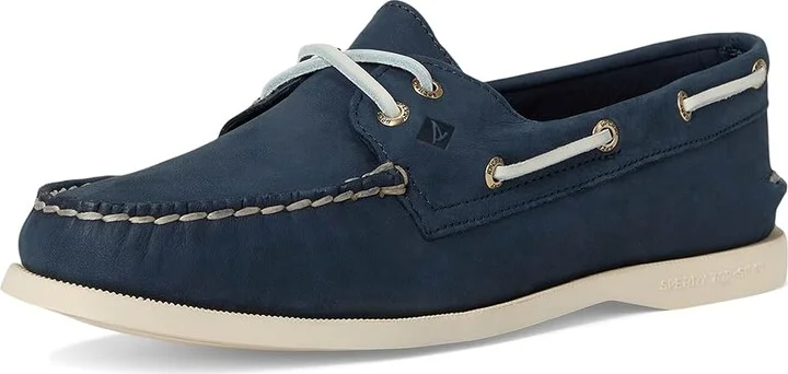 Sperry AO 2 Eye Women's Flat Shoes Navy : 5.5 M (B), Leather - Image 5