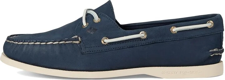 Sperry AO 2 Eye Women's Flat Shoes Navy : 5.5 M (B), Leather - Image 6