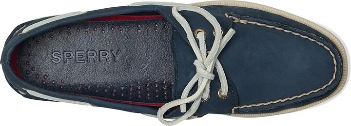 Sperry AO 2 Eye Women's Flat Shoes Navy1 : 8 W (C), Leather - Image 2
