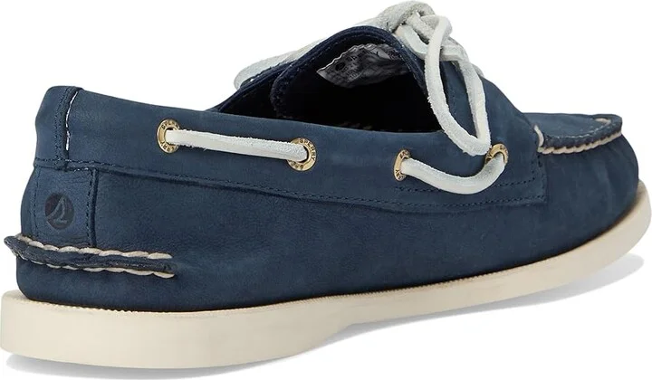 Sperry AO 2 Eye Women's Flat Shoes Navy1 : 8 W (C), Leather - Image 4