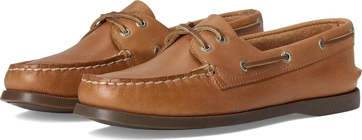 Sperry AO 2 Eye Women's Flat Shoes Tan : 9.5 M (B), Leather