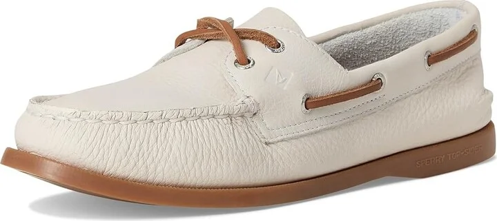Sperry AO 2 Eye Women's Flat Shoes White : 6 M (B), Leather - Image 5