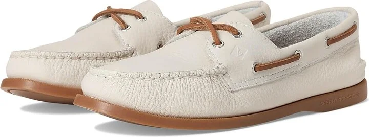Sperry AO 2 Eye Women's Flat Shoes White : 6 M (B), Leather