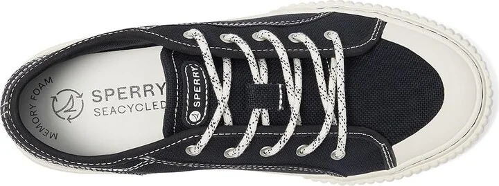 Sperry Astor Women's Wedge Shoes Black 1 : 7 W (C), Leather - Image 2