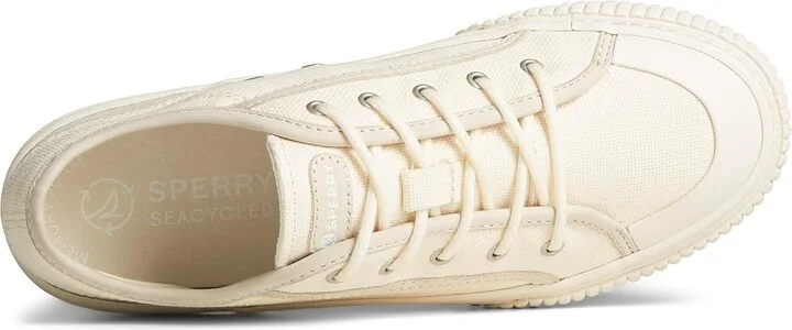 Sperry Astor Women's Wedge Shoes White : 7.5 W (C), Leather - Image 2
