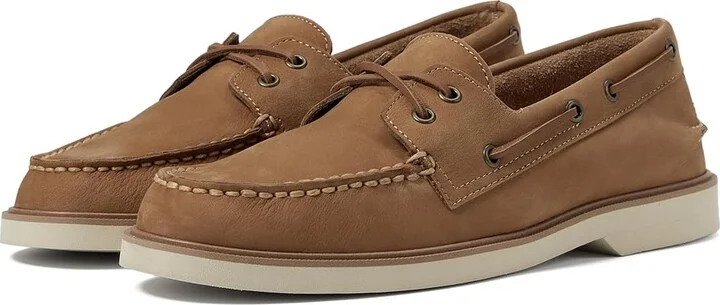 Sperry Authentic Original 2-Eye Double Sole Men's Lace-up Boots Tan Nubuck : 9 M (D), Leather