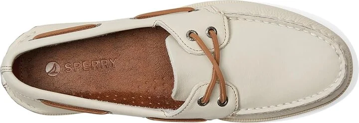 Sperry Authentic Original 2-Eye Summer Men's Lace-up Boots Ivory : 11.5 W (EE), Leather - Image 2
