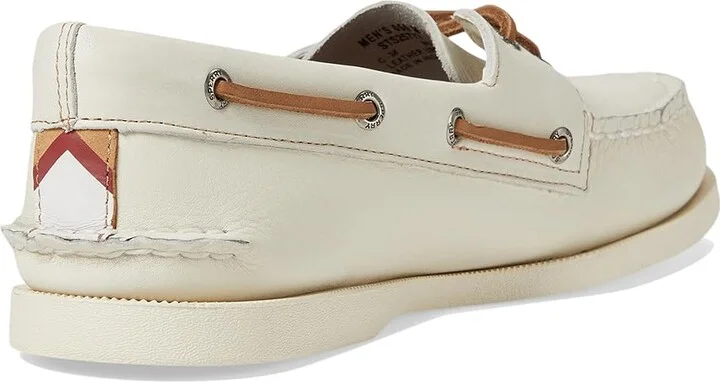 Sperry Authentic Original 2-Eye Summer Men's Lace-up Boots Ivory : 11.5 W (EE), Leather - Image 4