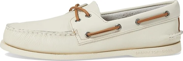 Sperry Authentic Original 2-Eye Summer Men's Lace-up Boots Ivory : 11.5 W (EE), Leather - Image 6