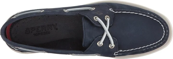 Sperry Authentic Original A/O 2 Eye Women's Slip on Shoes Navy 2 : 8.5 W (C), Leather - Image 3
