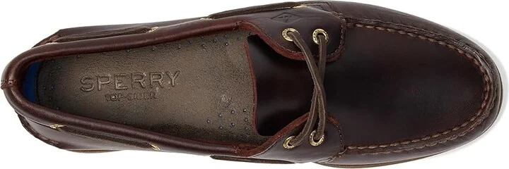 Sperry Authentic Original Men's Lace up casual Shoes Amaretto : 10 W (EE), Leather - Image 3