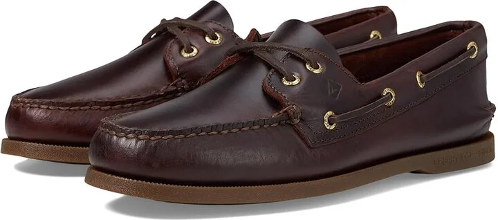 Sperry Authentic Original Men's Lace up casual Shoes Amaretto : 10 W (EE), Leather