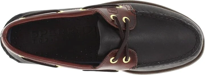 Sperry Authentic Original Men's Lace up casual Shoes Black/Amaretto : 15 M (D), Leather - Image 3