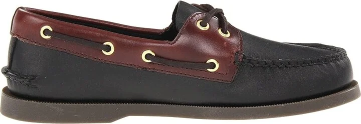 Sperry Authentic Original Men's Lace up casual Shoes Black/Amaretto : 15 M (D), Leather - Image 8