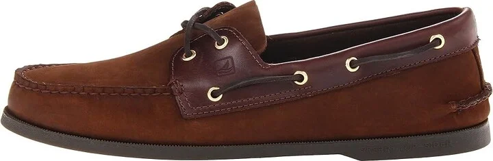 Sperry Authentic Original Men's Lace up casual Shoes Brown/Buc Brown : 10 M (D), Leather - Image 6