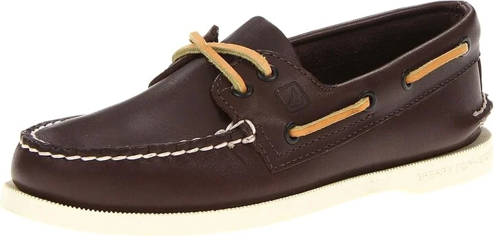 Sperry Authentic Original Men's Lace up casual Shoes Classic Brown : 6.5 M (D), Leather - Image 2