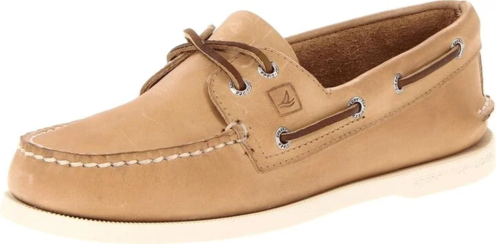 Sperry Authentic Original Men's Lace up casual Shoes Oatmeal : 16 W (EE), Leather - Image 2