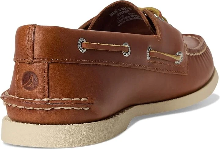 Sperry Authentic Original Men's Lace up casual Shoes Tan : 8 W (EE), Leather/Rubber - Image 5