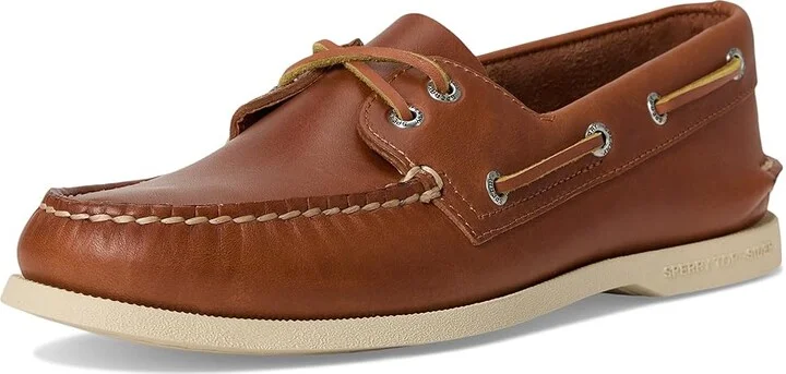 Sperry Authentic Original Men's Lace up casual Shoes Tan : 8 W (EE), Leather/Rubber - Image 6