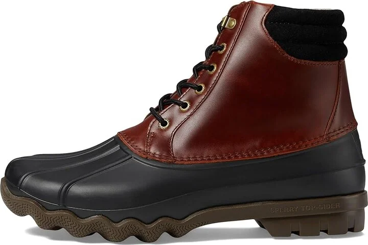 Sperry Avenue Duck Boot Men's Lace-up Boots Black/Amaretto : 7 M (D), Leather/Rubber - Image 7