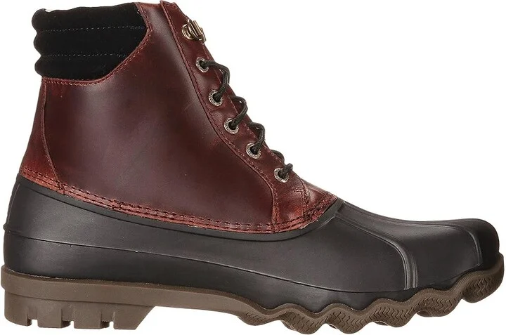 Sperry Avenue Duck Boot Men's Lace-up Boots Black/Amaretto : 7 M (D), Leather/Rubber - Image 8