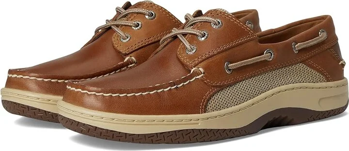 Sperry Billfish 3-Eye Boat Shoe Men's Lace up casual Shoes Dark Tan : 10 W (EE), Leather