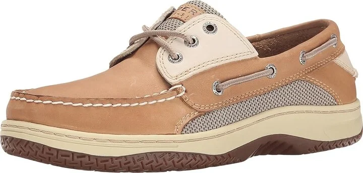 Sperry Billfish 3-Eye Boat Shoe Men's Lace up casual Shoes Tan/Beige : 8 M (D), Leather - Image 2