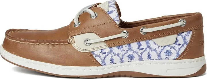 Sperry Bluefish 2 Eye Women's Flat Shoes Floral : 7 M (B), Leather - Image 6