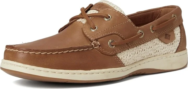 Sperry Bluefish 2 Eye Women's Flat Shoes Tan Combo : 6.5 M (B), Leather - Image 5