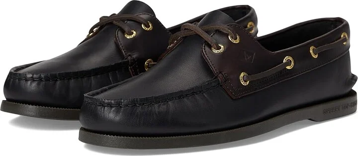 Sperry Classic Ao 2 Eye Men's Lace-up Boots Black : 10 M (D), Leather