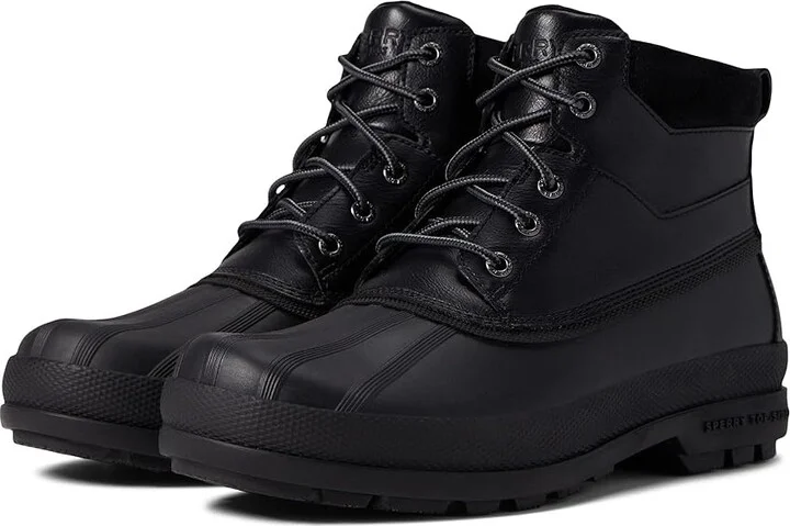 Sperry Cold Bay Chukka Men's Cold Weather Boots Black : 7.5 M (D), Leather/Rubber