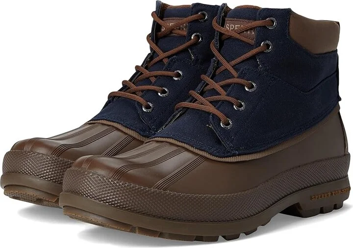 Sperry Cold Bay Chukka Men's Cold Weather Boots Navy : 7.5 M (D), Leather/Rubber