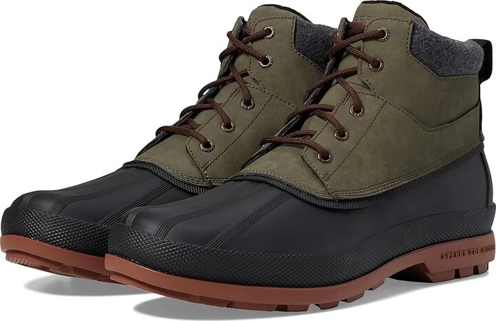 Sperry Cold Bay Chukka Men's Cold Weather Boots Olive : 7 M (D), Leather/Rubber