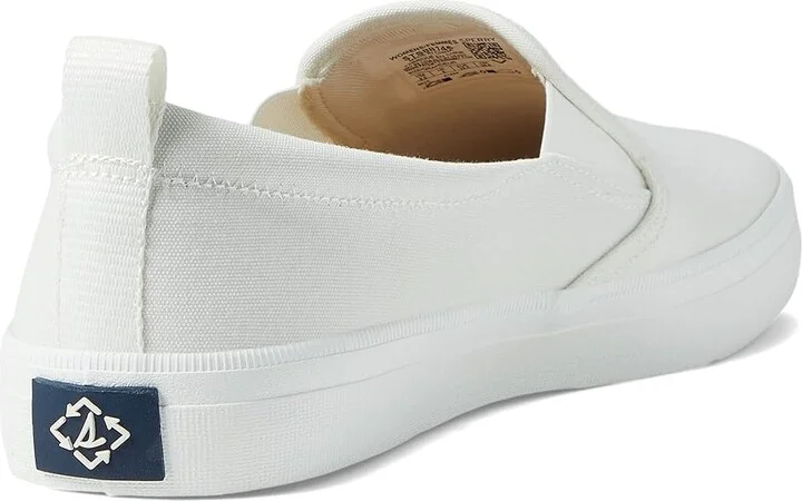 Sperry Crest Twin Gore Women's Slip on Shoes White 1 : 8.5 M (B), Canvas - Image 4