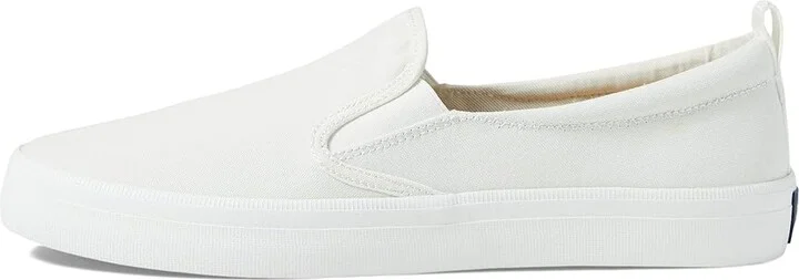 Sperry Crest Twin Gore Women's Slip on Shoes White 1 : 8.5 M (B), Canvas - Image 6