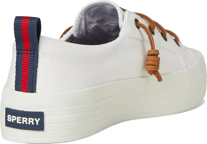 Sperry Crest Vibe Platform Women's Shoes White 2 : 9 M (B), Canvas - Image 4