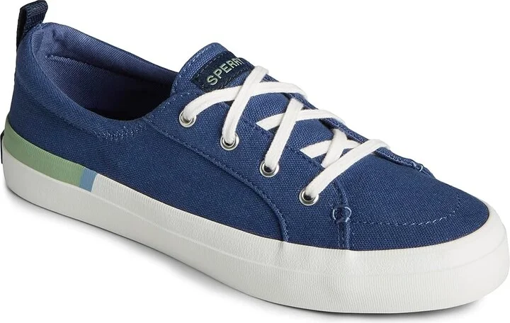 Sperry Crest Vibe Seasonal Women's Shoes Blue Stripe : 6.5 M (B), Rubber