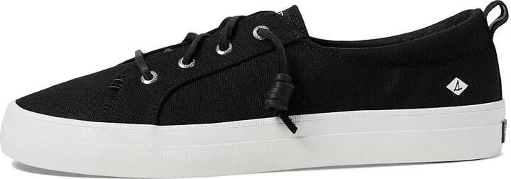 Sperry Crest Vibe Washed Linen Women's Lace up casual Shoes Black : 5.5 M (B), Canvas - Image 7