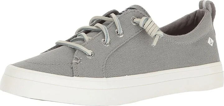 Sperry Crest Vibe Washed Linen Women's Lace up casual Shoes Grey : 5 M (B), Canvas - Image 2